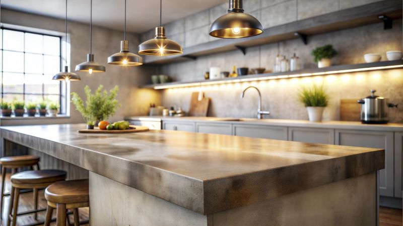 Poured Countertop Installation in Napa, CA